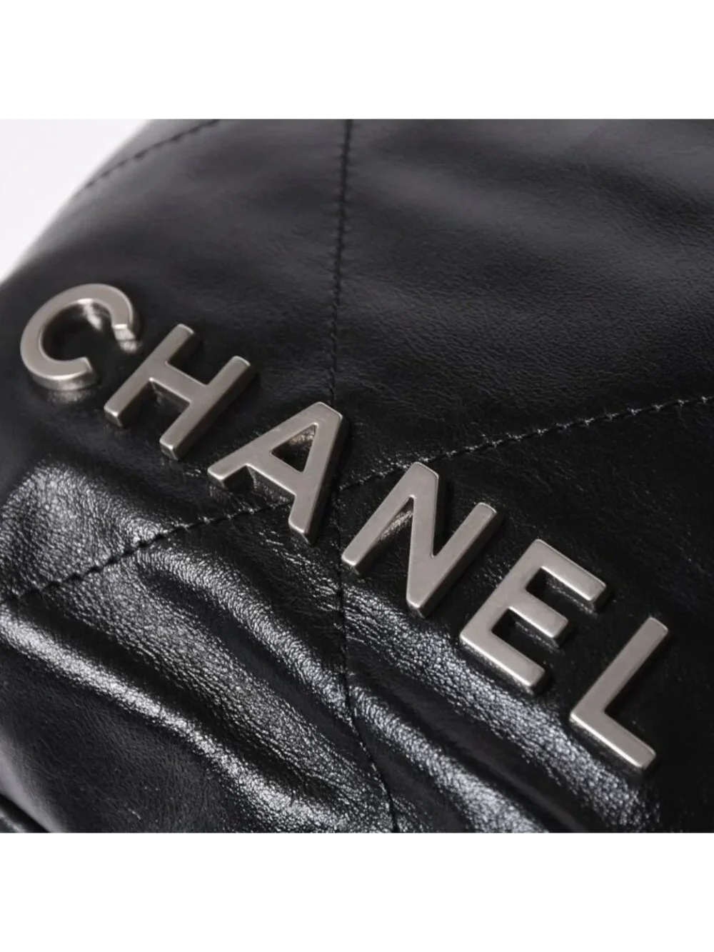 Chanel 22 Mini Bag 2-Way Stand Black Silver